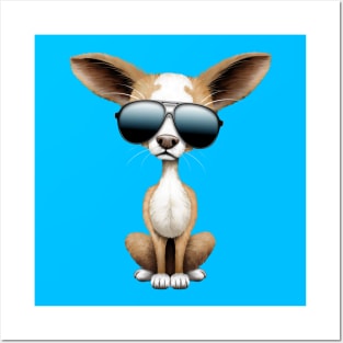 Cute Chihuahua Puppy Wearing Sunglasses Posters and Art